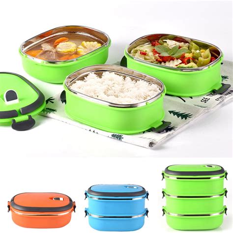 stainless steel lunch box bento 3 tier insulated tiffin|3 tier tiffin box.